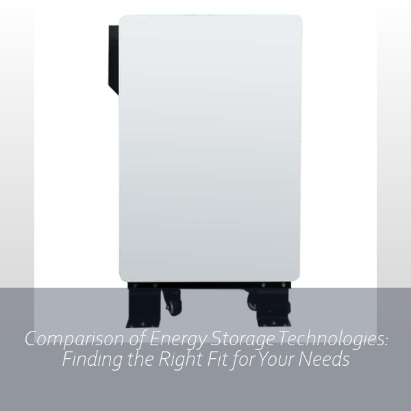 Comparison of Energy Storage Technologies: Finding the Right Fit for Your Needs